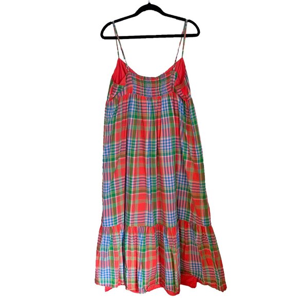 J. Crew Multicolor Madras Plaid Spaghetti Strap Sundress - Size XXL - Picture 3 of 5